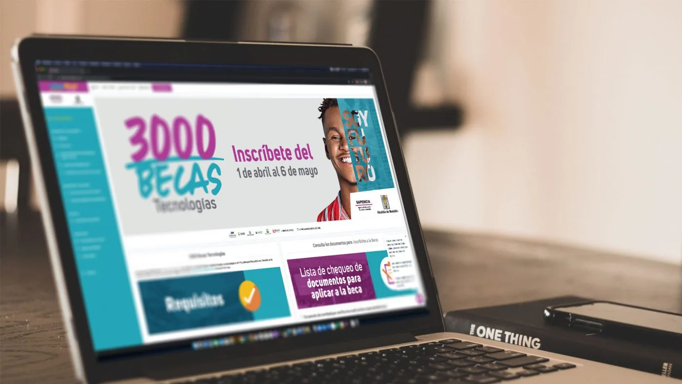Digital application shown in Casaingenia’s scholarship campaign