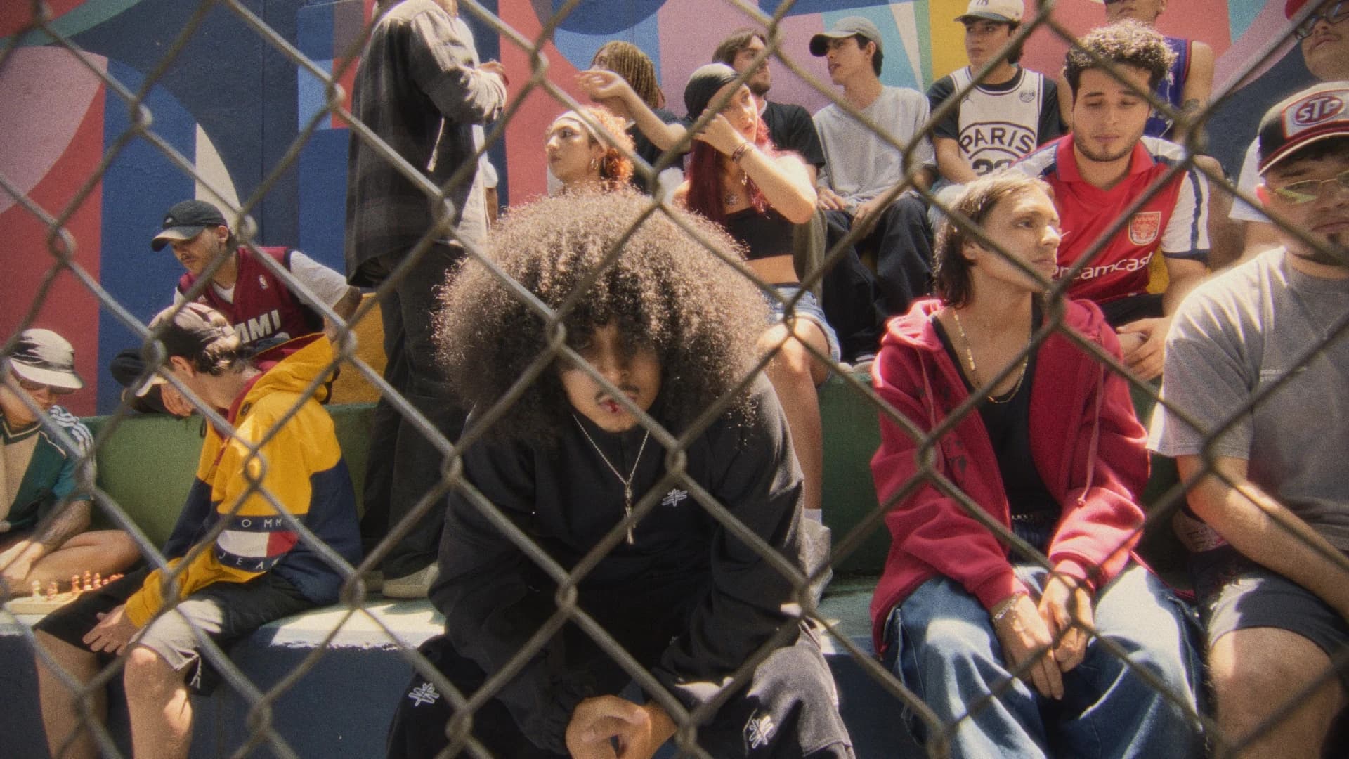R4PSTAR group behind a fence