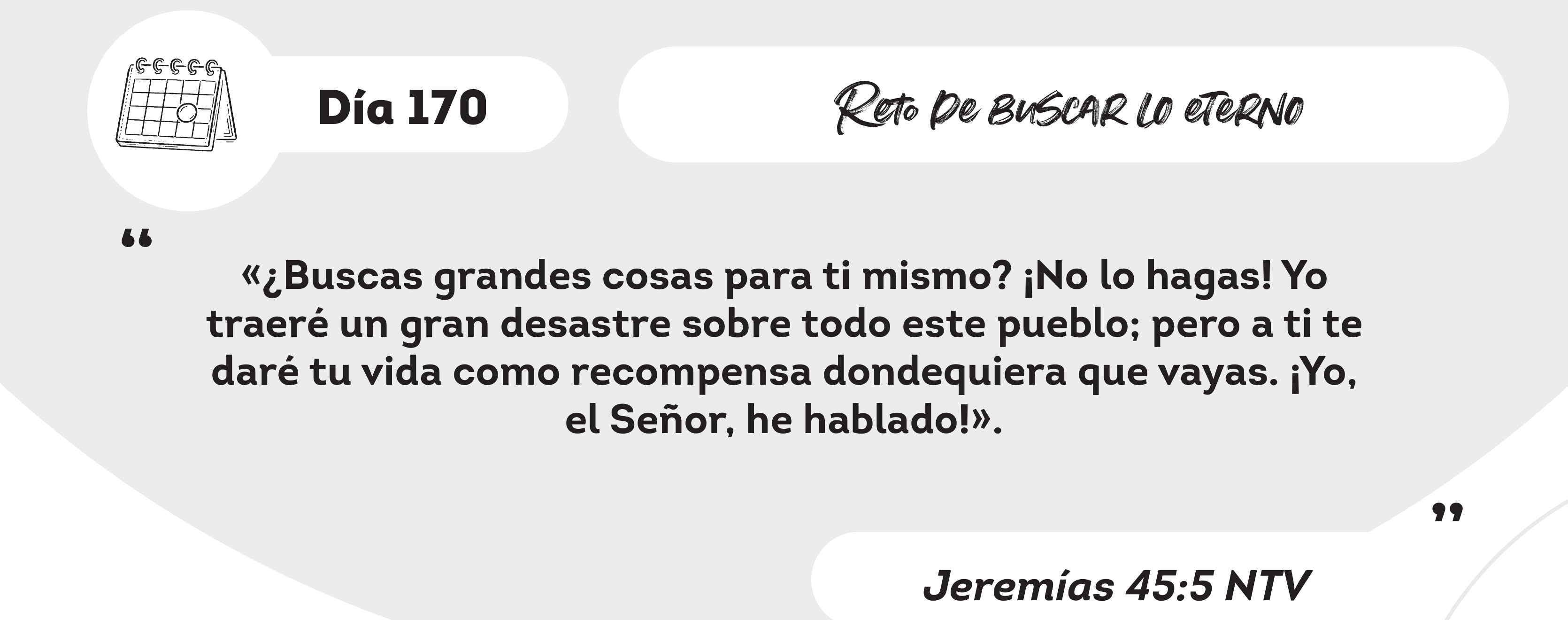Marca de fecha completa, letras del reto y jerarquía del texto bíblico de la página diaria real